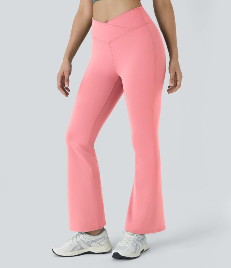 Leggings yoga acampanado cruzado tiro alto - Image 6