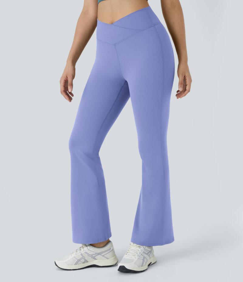 Leggings yoga acampanado cruzado tiro alto - Image 10