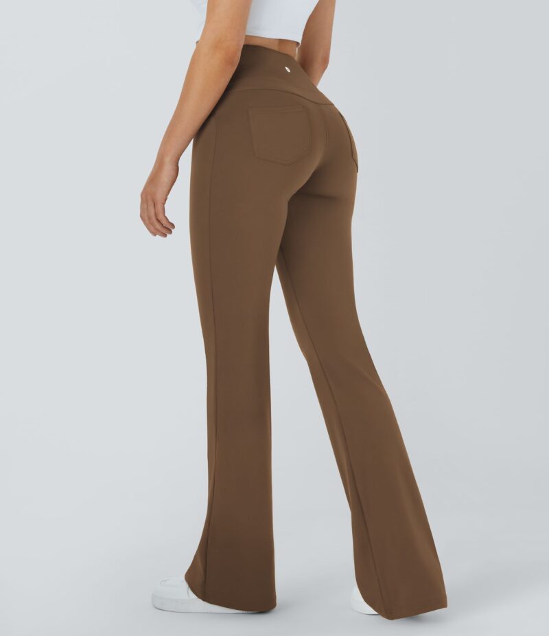 Leggings de yoga acampanados de tiro alto con bolsillos - Image 13