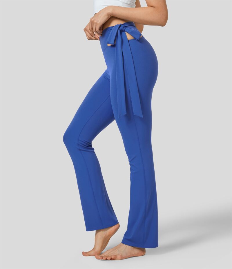 Leggings Softlyzero deportivo tiro alto abertura lazo lateral - Image 2