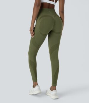 Leggings yoga tiro alto 7/8 sin costura