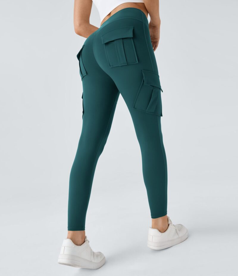 Leggings yoga ajustado bolsillo cargo tiro alto - Image 3