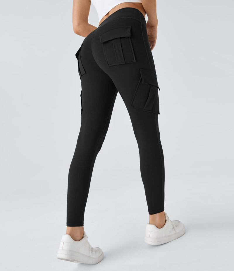 Leggings yoga ajustado bolsillo cargo tiro alto - Image 4