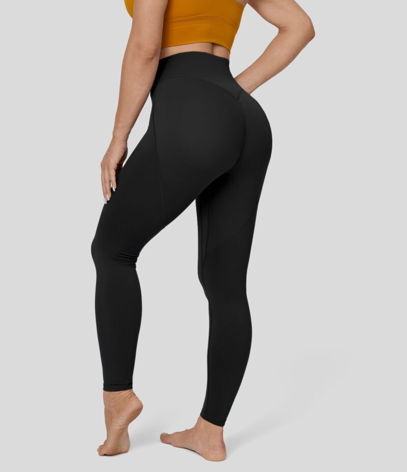 Leggings 7/8 UltraSculpt entrenamiento levantamiento glúteo fruncido bolsillo frontal tiro alto - Image 2
