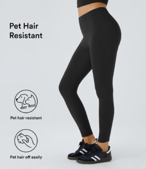 Leggings Patitoff 2.0 yoga bolsillo lateral tiro alto resistente pelo mascota