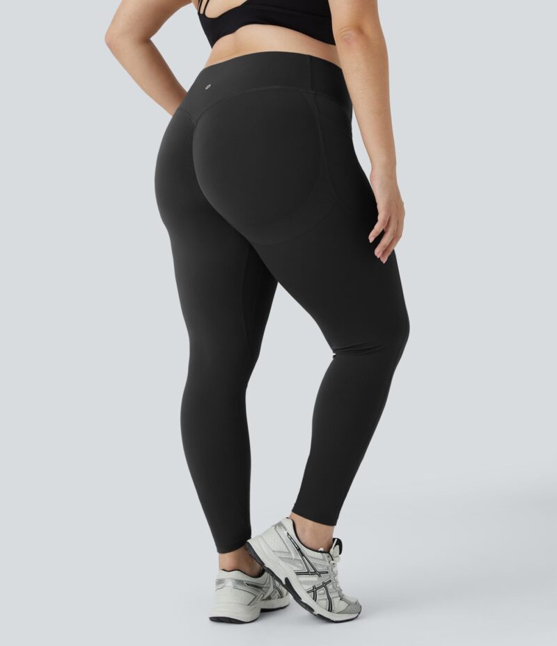 Leggings SoCinched UltraSculpt moldeador tiro alto realce glúteo bolsillo lateral talla grande - Image 2