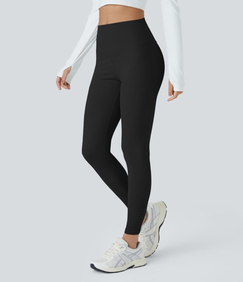 Leggings SoCinched pilate tiro alto control abdomen bolsillo trasero hueco 7/8 - Image 2
