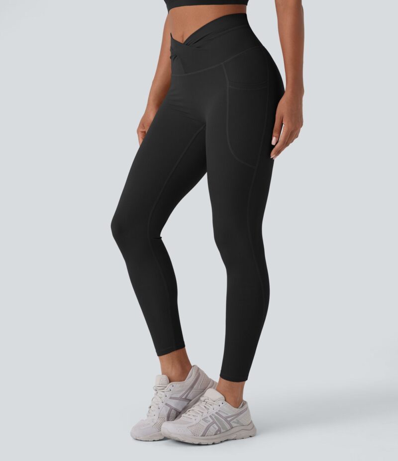 Leggings UltraSculpt yoga tiro alto bolsillo lateral cruzado torcido - Image 2
