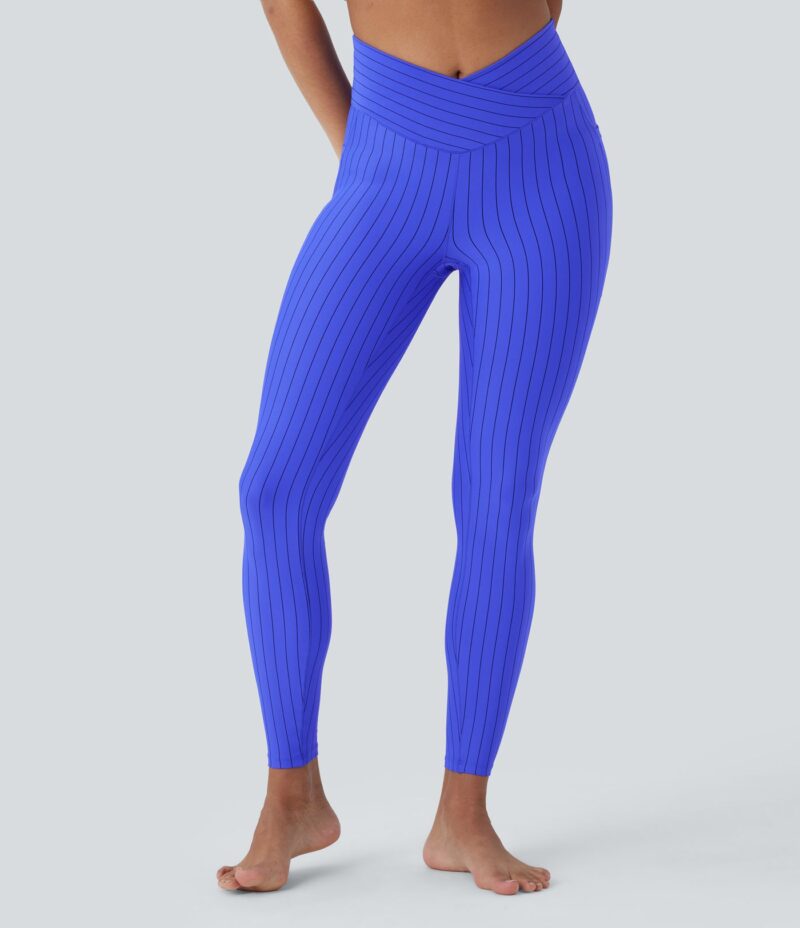 Leggings yoga tacto fresco tiro alto bolsillo lateral raya 7/8 - Image 2