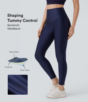 Leggings deportivo tiro alto control abdomen bolsillo lateral SoCinched