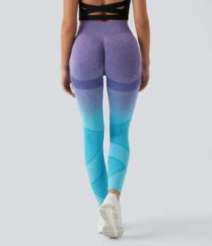 Leggings degradados FLOW sin costuras con tiro alto