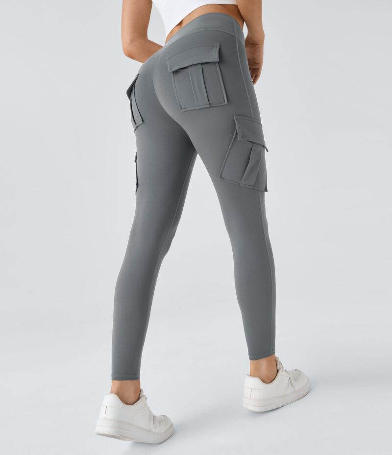 Leggings yoga ajustado bolsillo cargo tiro alto - Image 6
