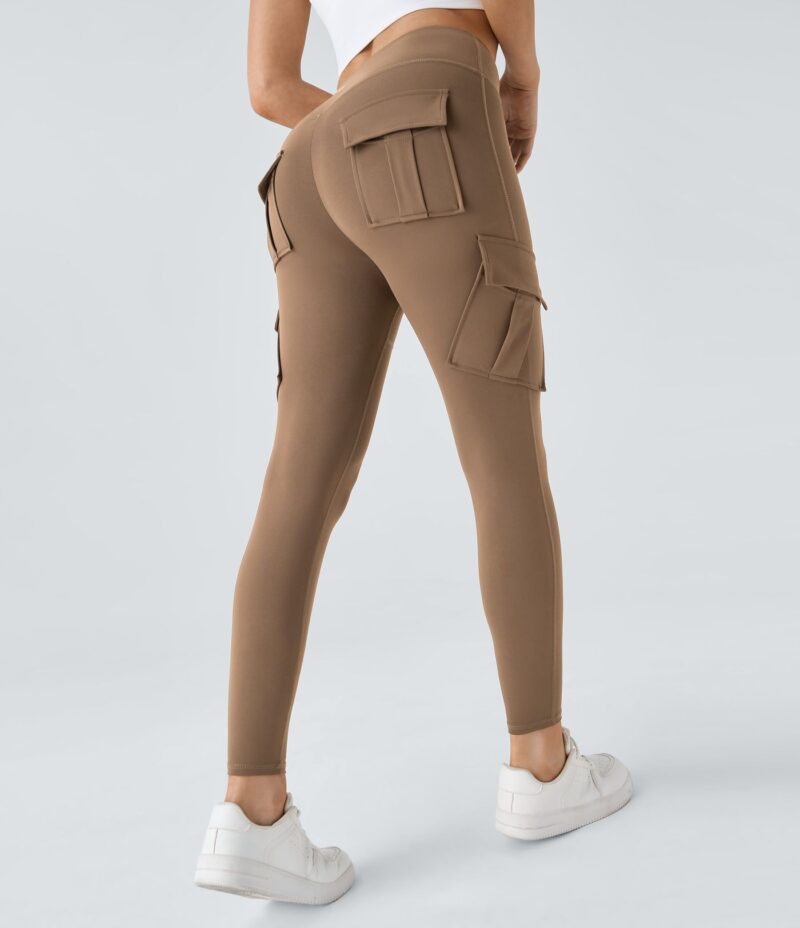 Leggings yoga ajustado bolsillo cargo tiro alto - Image 8
