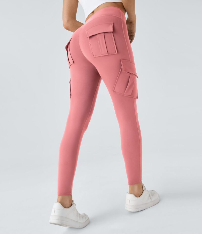 Leggings yoga ajustado bolsillo cargo tiro alto - Image 9