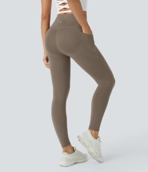 Leggings SoCinched UltraSculpt tiro alto realce glúteos control abdomen bolsillo lateral moldeador