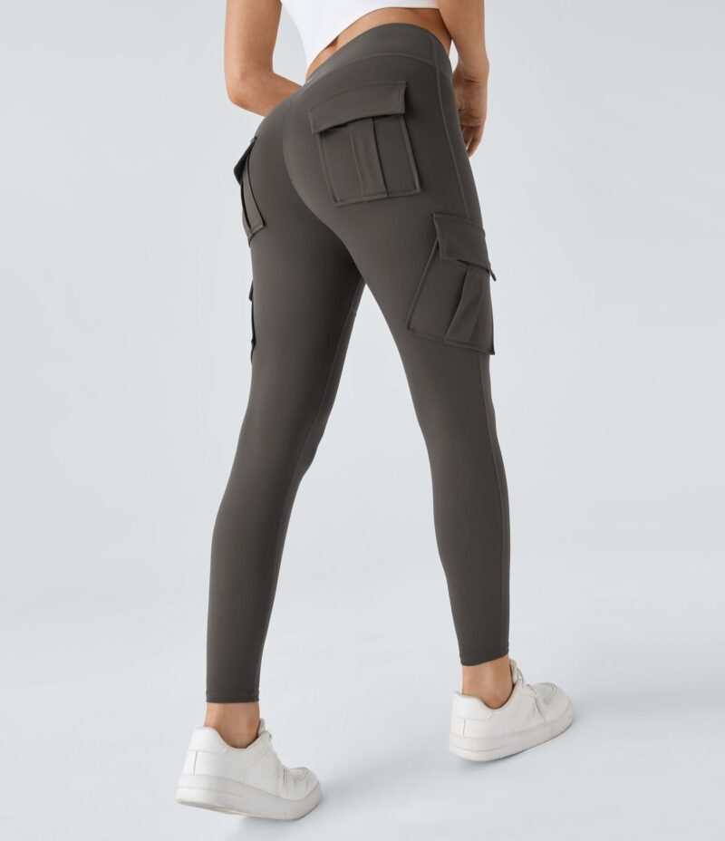 Leggings yoga ajustado bolsillo cargo tiro alto - Image 12