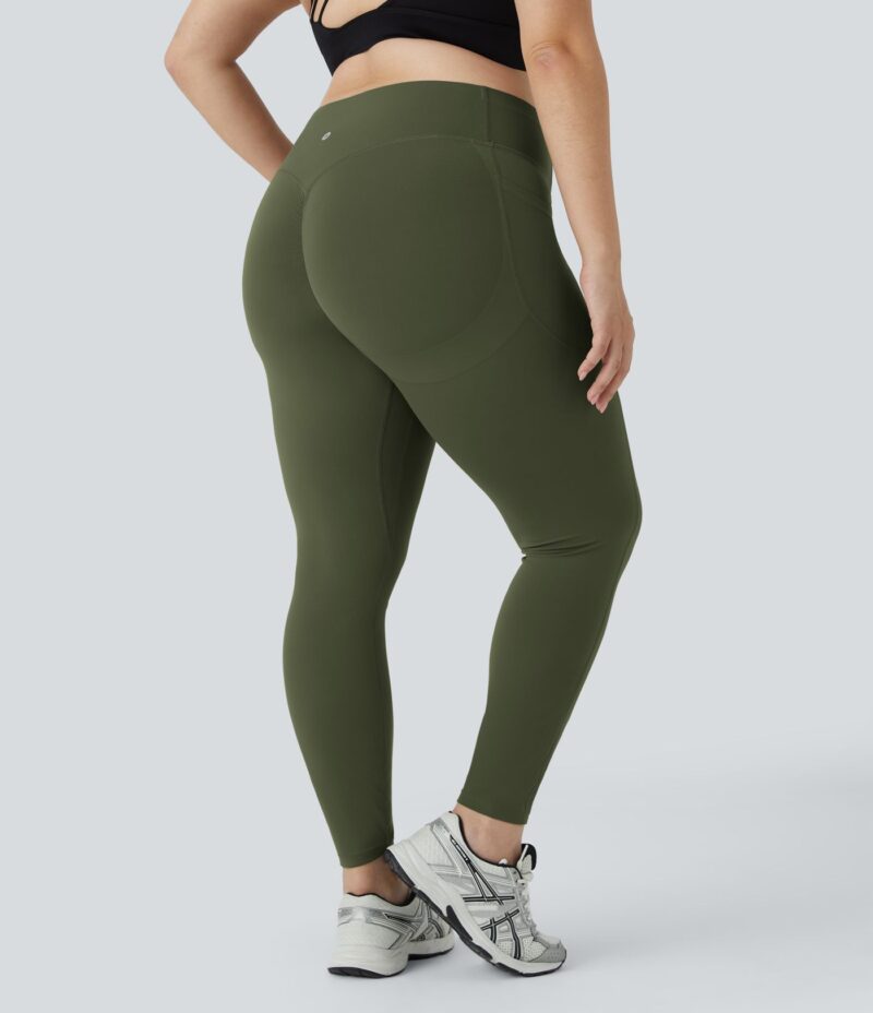 Leggings SoCinched UltraSculpt moldeador tiro alto realce glúteo bolsillo lateral talla grande - Image 5