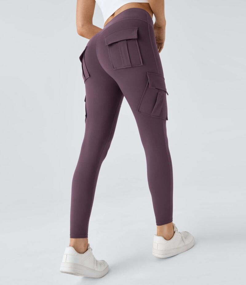 Leggings yoga ajustado bolsillo cargo tiro alto - Image 13
