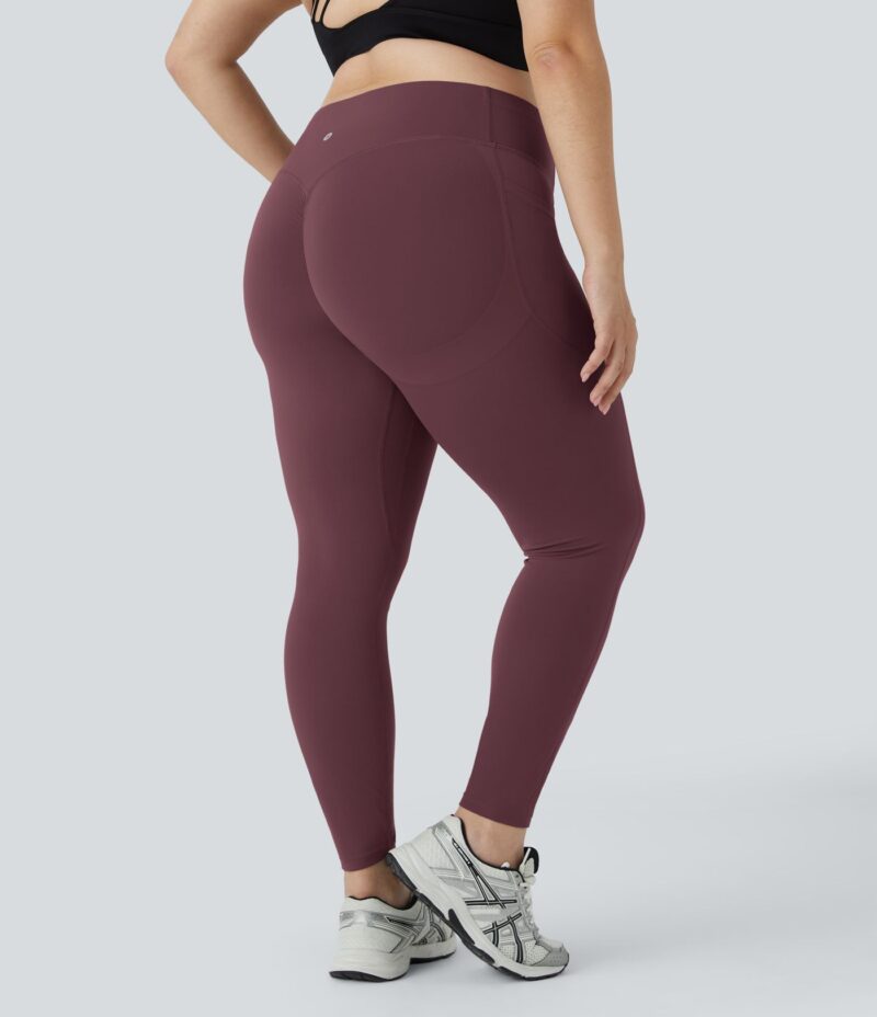 Leggings SoCinched UltraSculpt moldeador tiro alto realce glúteo bolsillo lateral talla grande - Image 6