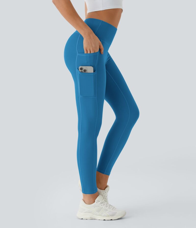 Leggings Softlyzero liso bolsillo doble tiro alto-UPF50+ - Image 6