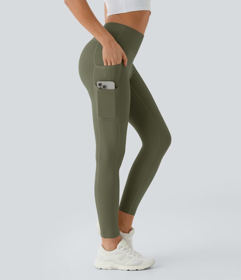 Leggings Softlyzero liso bolsillo doble tiro alto-UPF50+ - Image 7