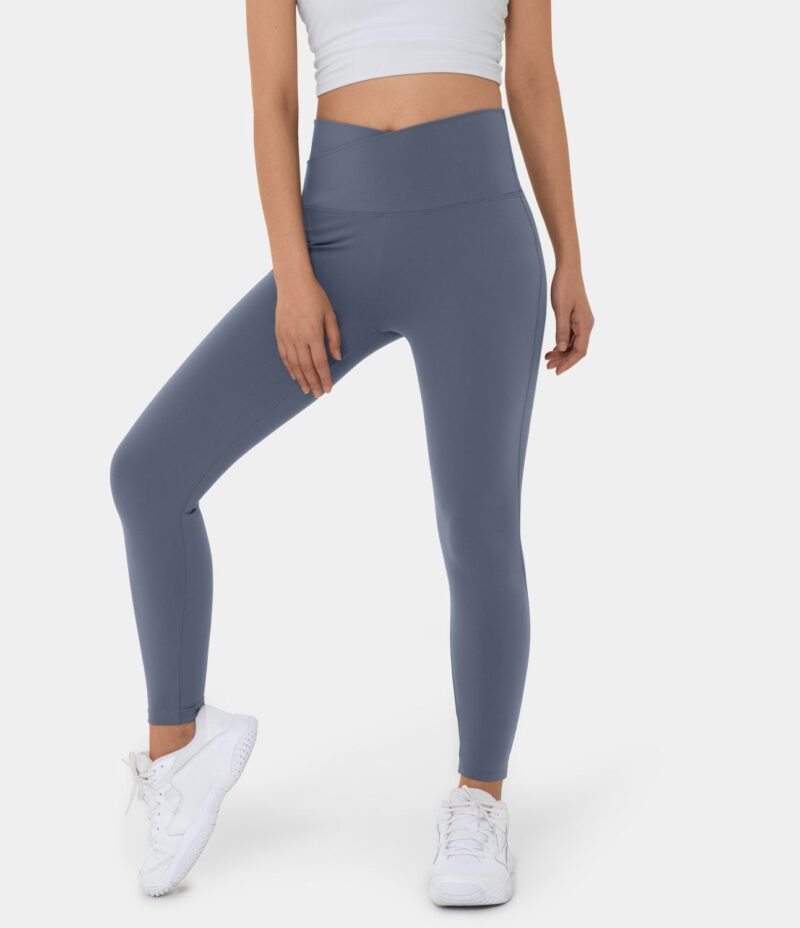 Leggings Softlyzero liso cruzado tiro alto - Image 2
