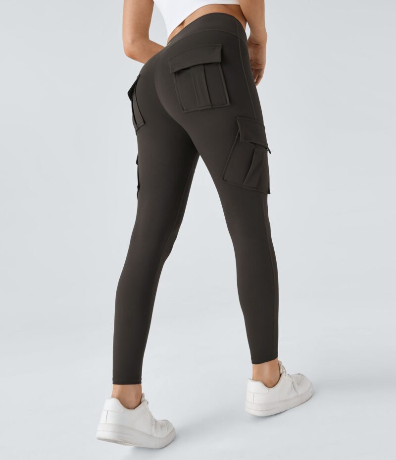 Leggings yoga ajustado bolsillo cargo tiro alto - Image 14