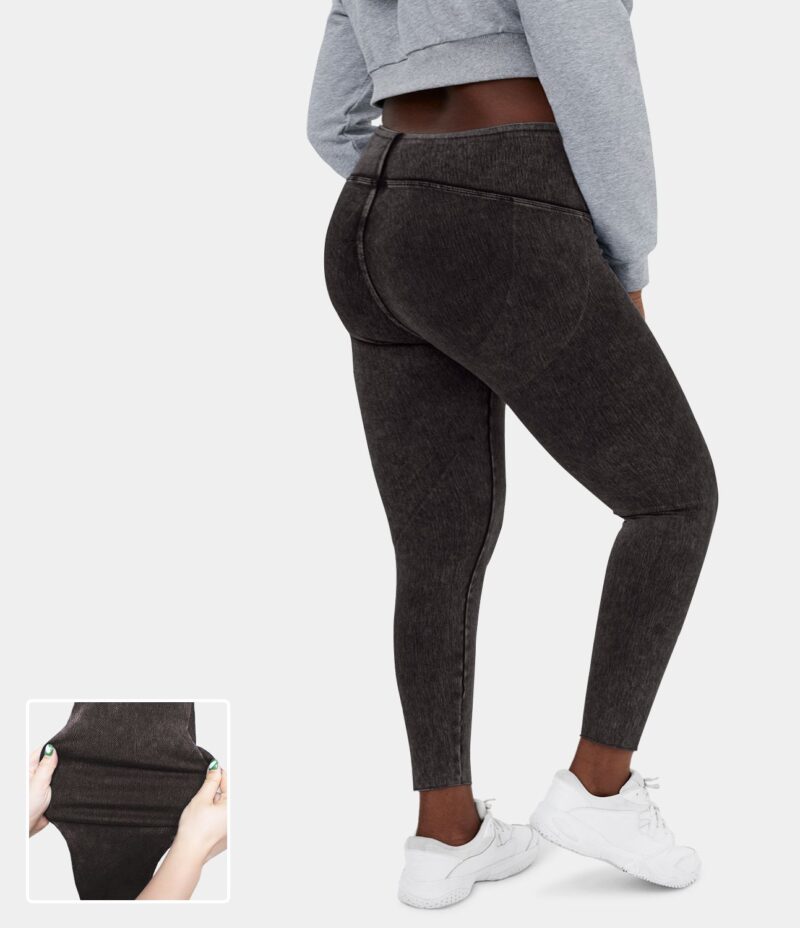 Leggings Flex Denim elásticos de tiro alto en talla grande - Image 2