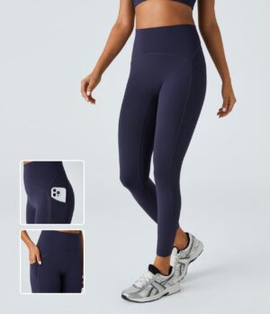 Leggings SpeedWave correr 7/8 secado rápido bolsillo lateral tiro alto