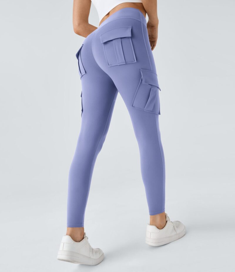 Leggings yoga ajustado bolsillo cargo tiro alto - Image 15