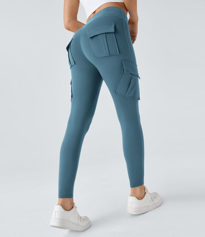 Leggings yoga ajustado bolsillo cargo tiro alto - Image 16