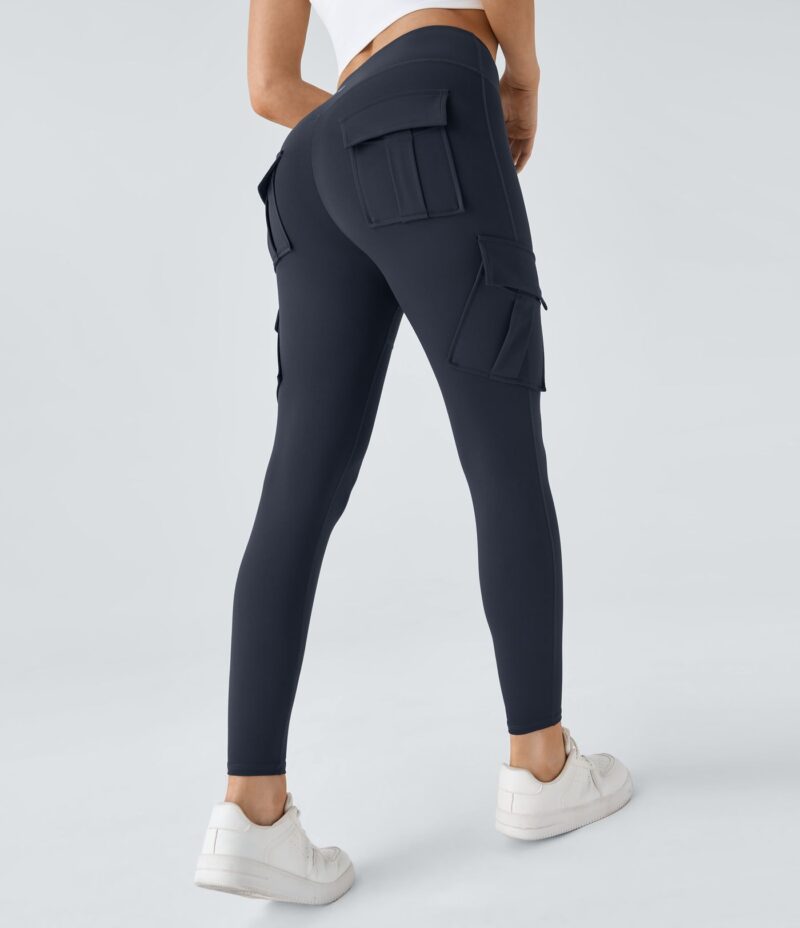 Leggings yoga ajustado bolsillo cargo tiro alto - Image 17