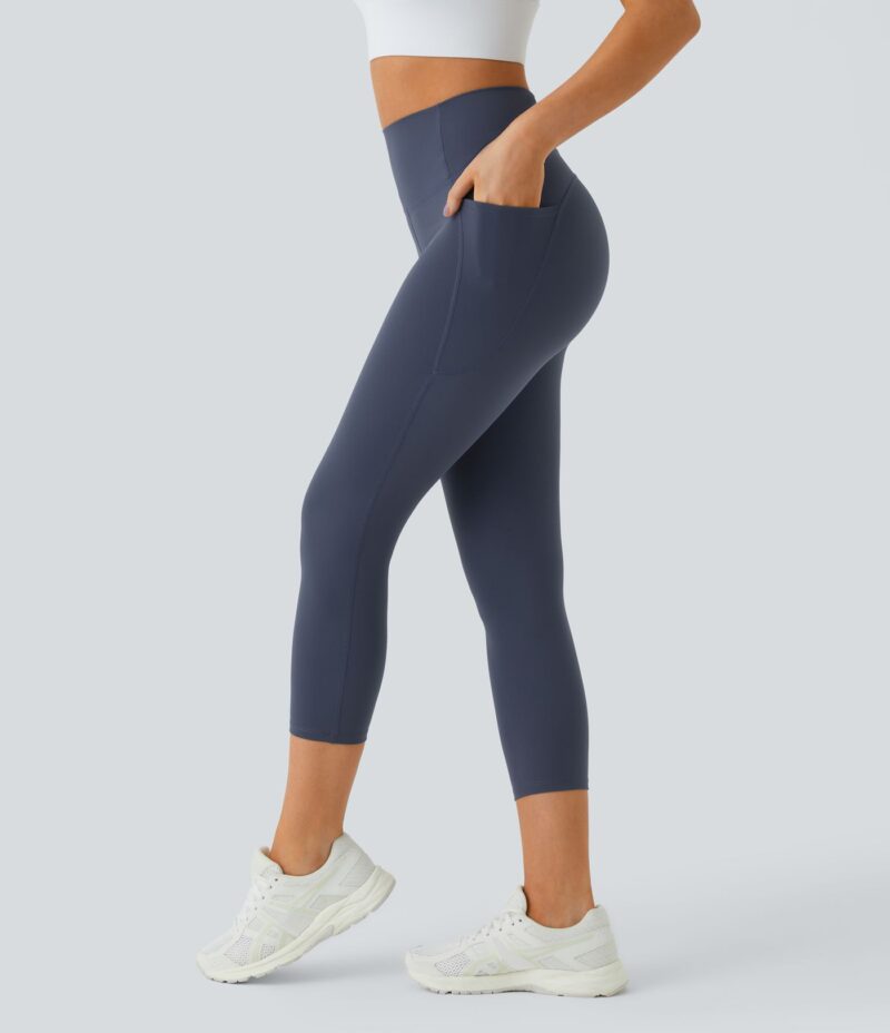 Leggings capri SoCinched entrenamiento bolsillo lateral tiro alto - Image 2