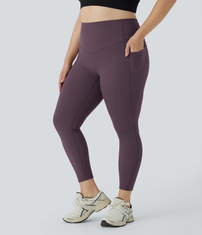 Leggings SoCinched talla grande entrenamiento bolsillo lateral moldeador abdomen tiro alto - Image 7