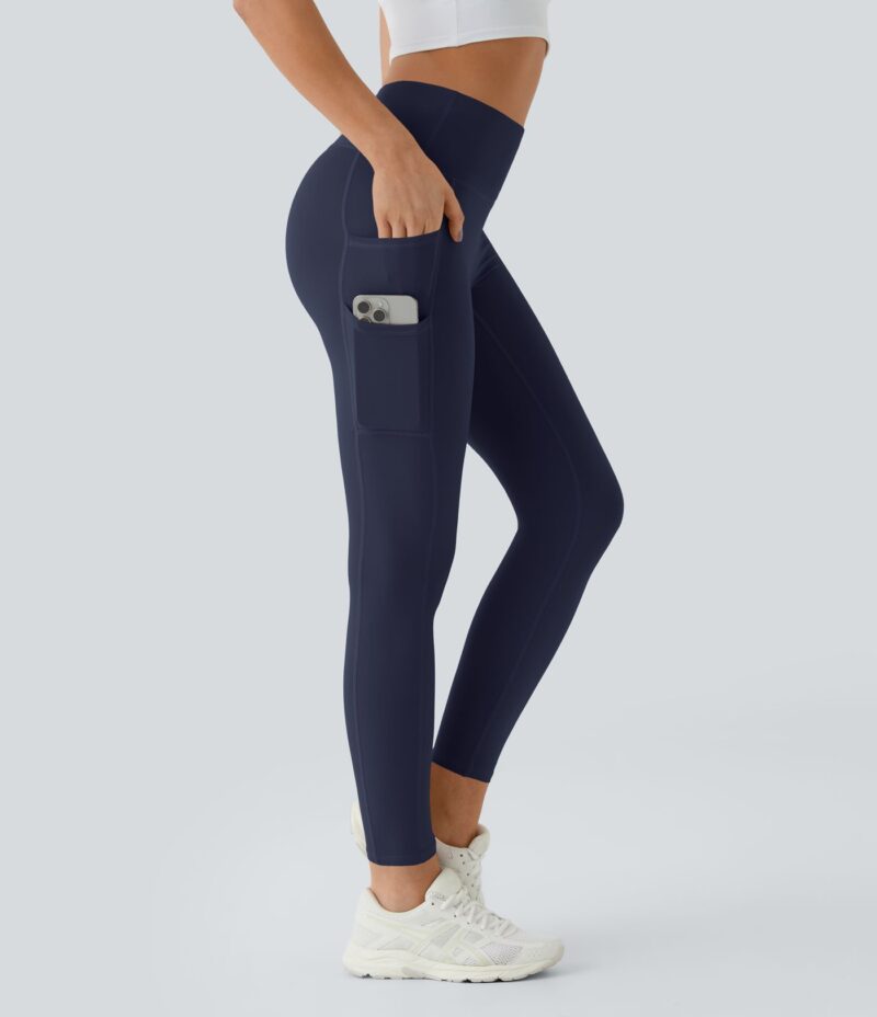 Leggings Softlyzero liso bolsillo doble tiro alto-UPF50+ - Image 9