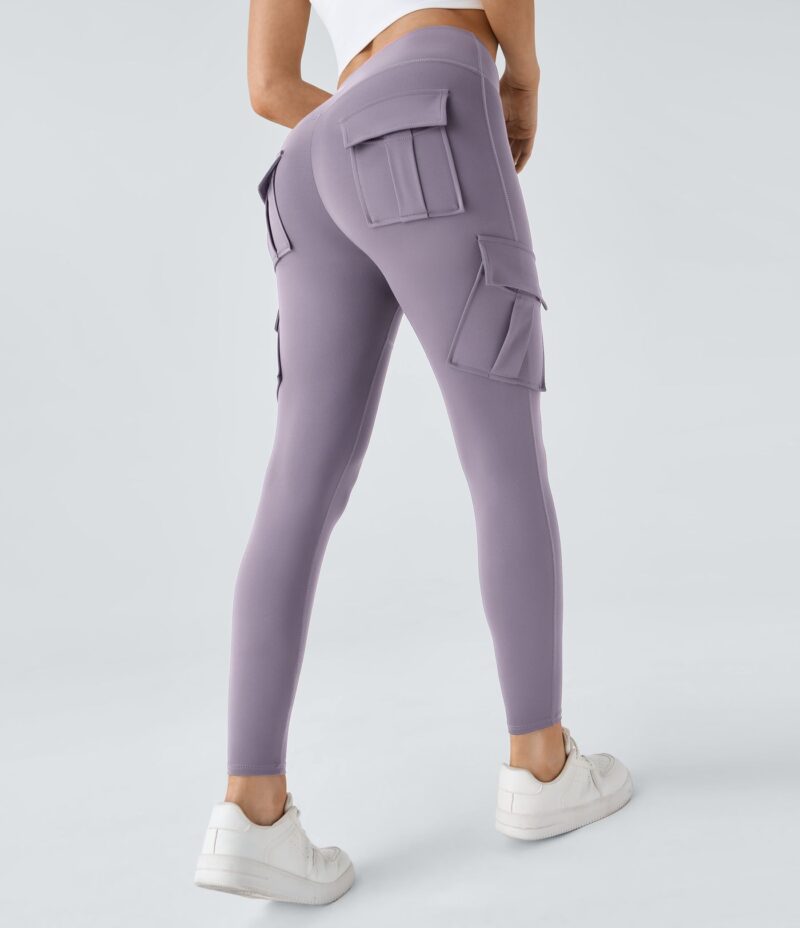 Leggings yoga ajustado bolsillo cargo tiro alto - Image 18