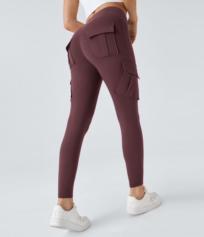 Leggings yoga ajustado bolsillo cargo tiro alto - Image 19