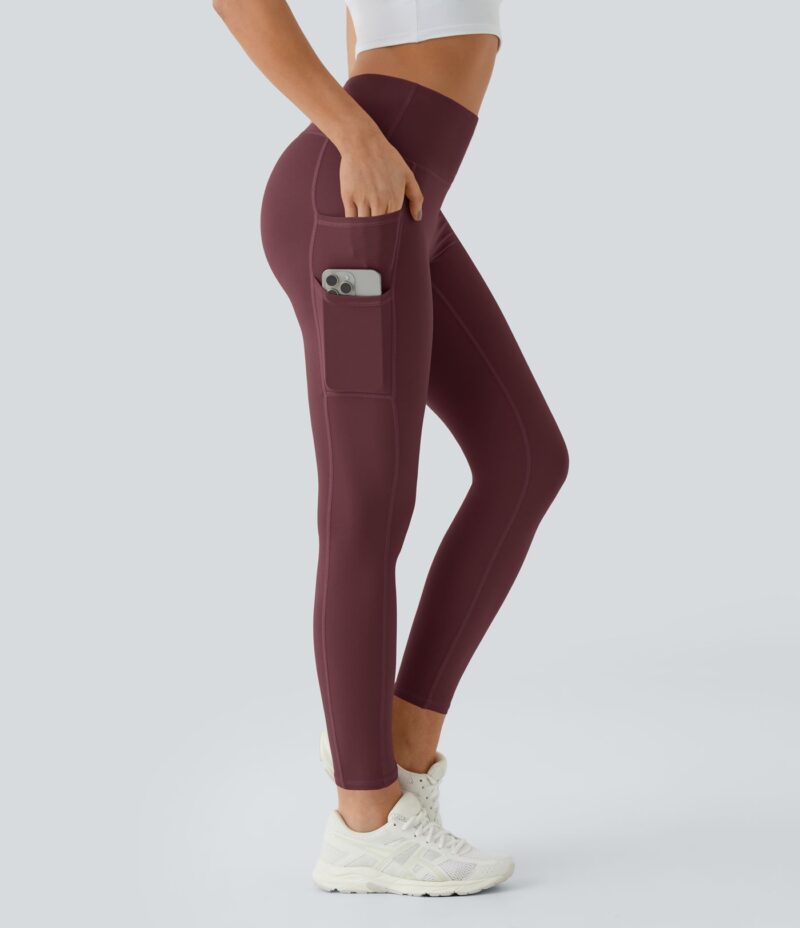 Leggings Softlyzero liso bolsillo doble tiro alto-UPF50+ - Image 10