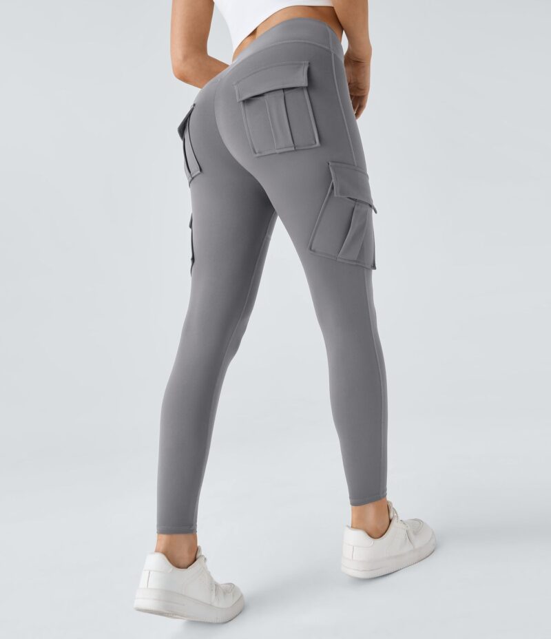 Leggings yoga ajustado bolsillo cargo tiro alto - Image 21