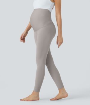 Leggings premamá Softlyzero™ yoga tiro superalto 7/8 pulgada-UPF50+