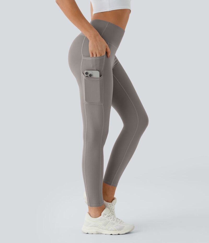Leggings Softlyzero liso bolsillo doble tiro alto-UPF50+ - Image 11