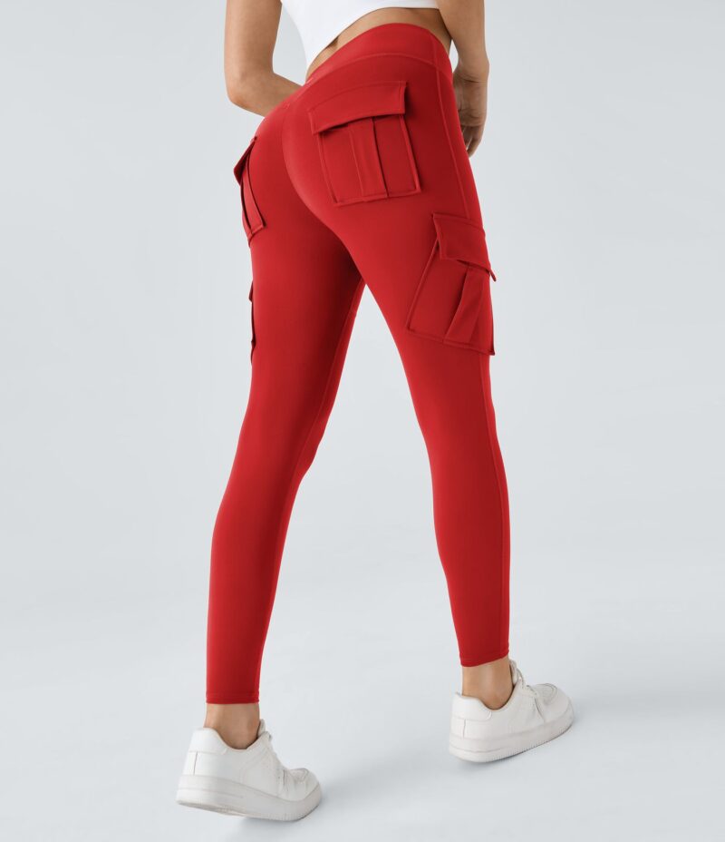 Leggings yoga ajustado bolsillo cargo tiro alto - Image 22