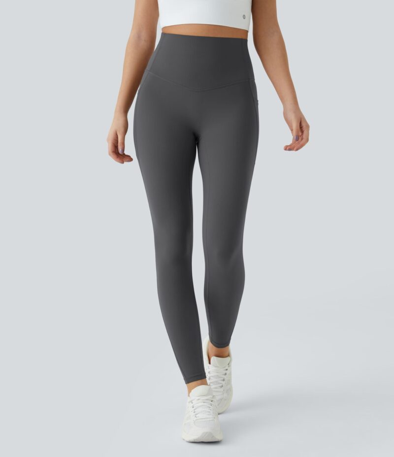 Leggings capri entrenamiento moldeador bolsillo lateral tiro alto - Image 5