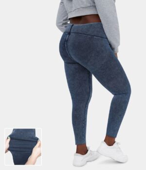 Leggings Flex Denim elásticos de tiro alto en talla grande