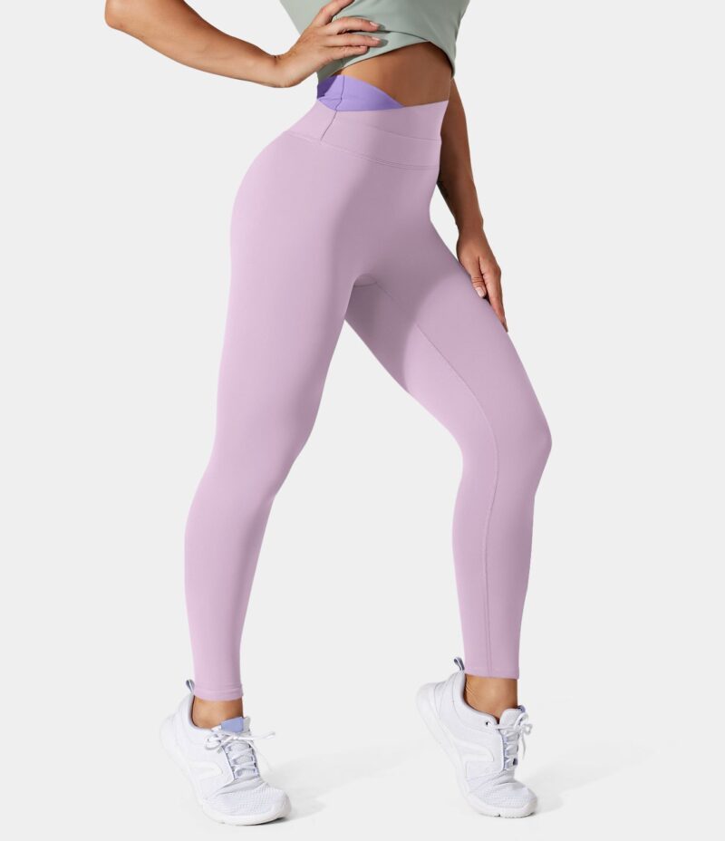 Leggings Softlyzero cruzado bloque color - Image 9