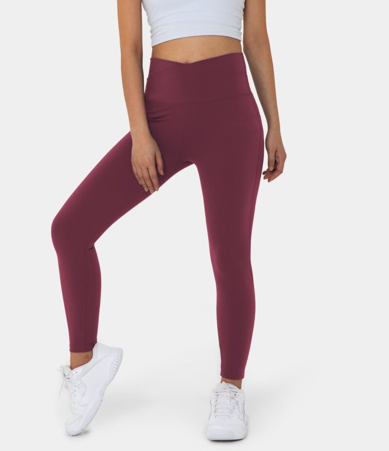 Leggings Softlyzero liso cruzado tiro alto - Image 3